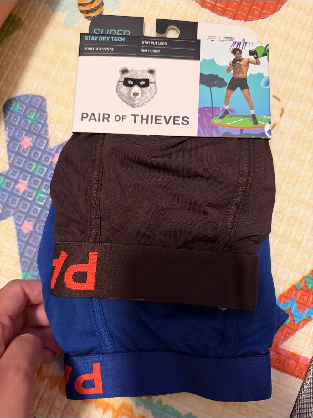 Pair of Thieves Men's Boxer Briefs - Blue & Brown